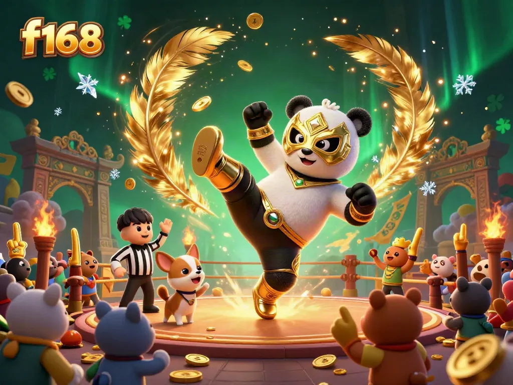 Experience thrilling gameplay at f168's lively online casino, featuring vibrant characters and golden rewards.
