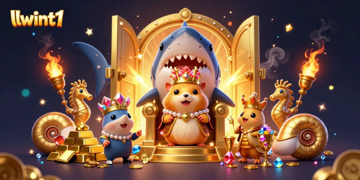 Engage in thrilling play at llwint1 with the golden hamster king amidst treasure and 3D gaming elements.