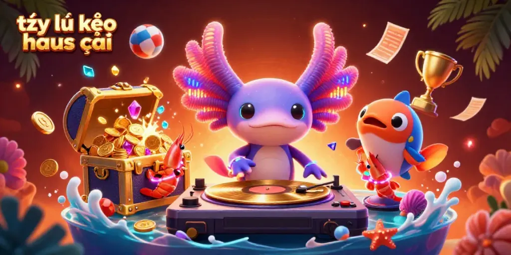 Engage with the vibrant underwater world of tỷ lệ kèo nhà cái through dynamic casino-themed characters and exciting game elements.
