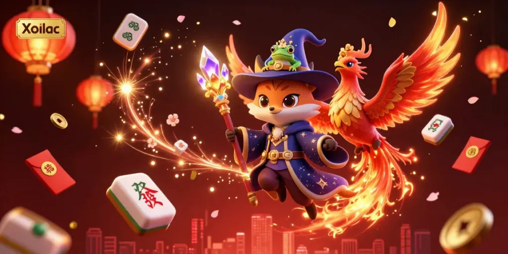Xoilac captures the essence of enchanting casino magic with vibrant characters and dynamic gaming elements.