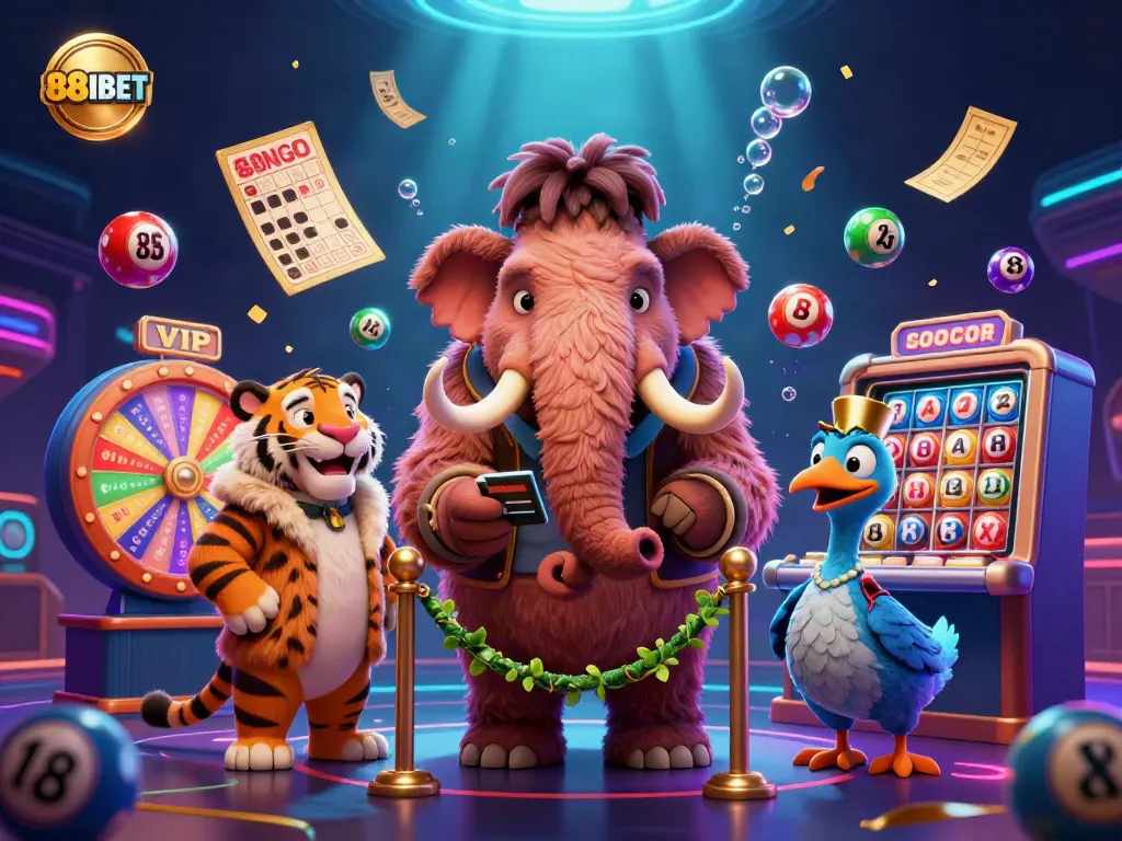 Experience the lively casino scene with a mammoth checking IDs as part of the thrilling 88IBET experience.