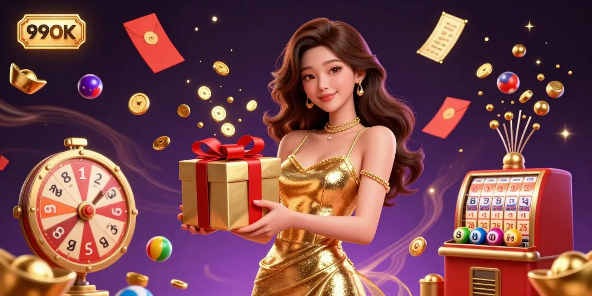 Experience the vibrant world of 99OK with festive elements and dynamic lottery themes.