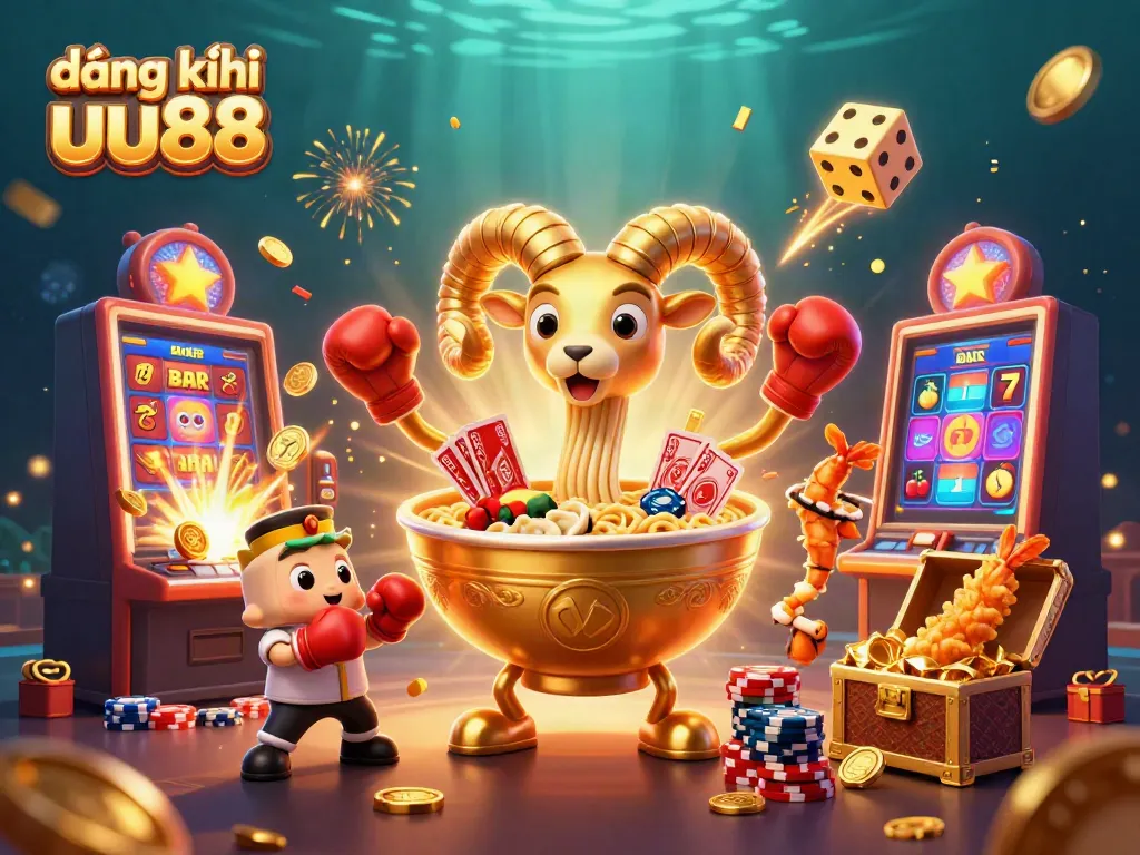 Engage in thrilling adventures with đăng ký uu88 within a vibrant 3D casino world showcasing colorful game elements.