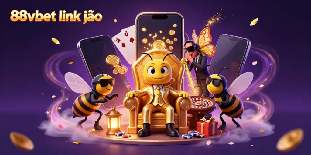 Experience thrilling gameplay with 88vbet link vào featuring colorful slots, coins, and casino elements.