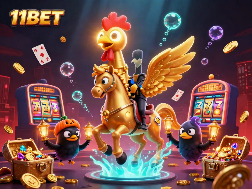 Experience thrilling wins with 11BET in a vibrant casino scene featuring dynamic game elements.
