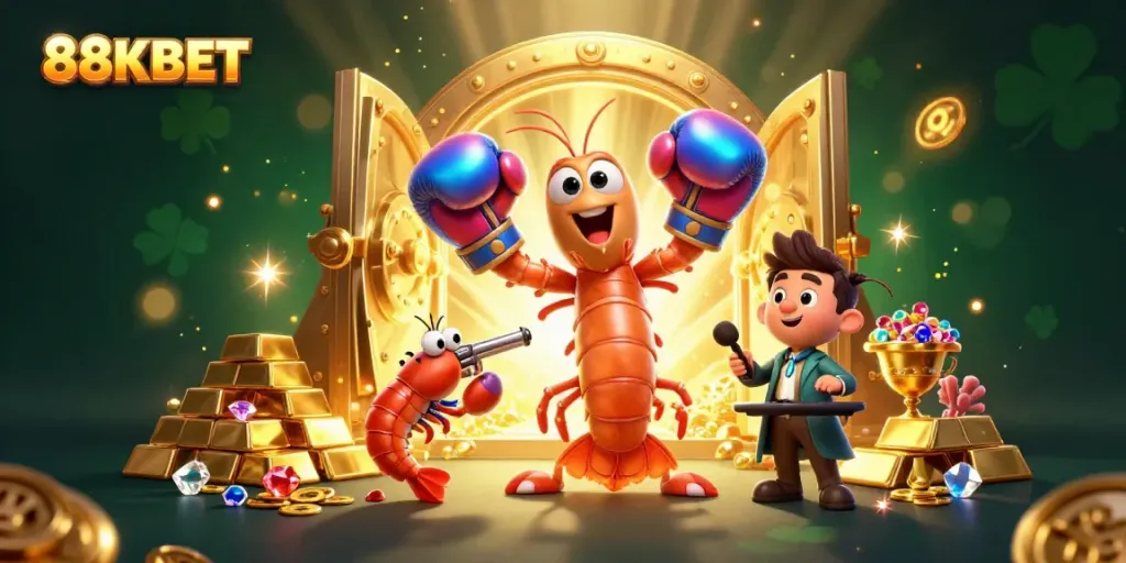 Experience rich gameplay with 88KBET and dynamic treasure in this vibrant casino scene.