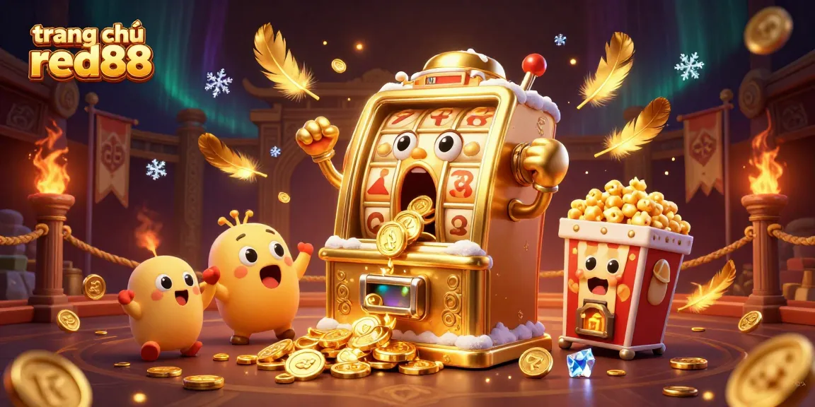 Experience thrilling action at trang chủ red88 with our golden slot machine celebrating its jackpot victory.