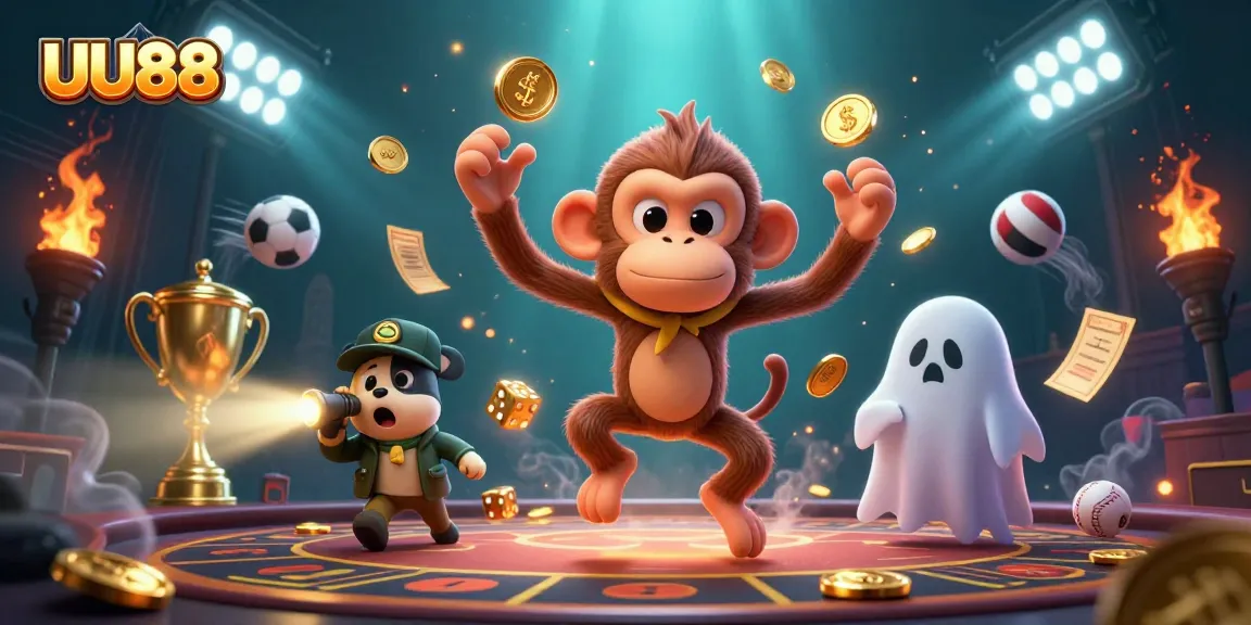 Engage with thrilling gaming adventures at UU88's vibrant haunted casino filled with golden treasures.