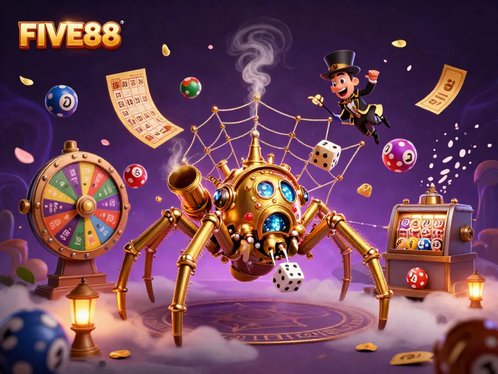 Engage with the vibrant FIVE88 casino world, where steampunk elements meet thrilling gambling activities.