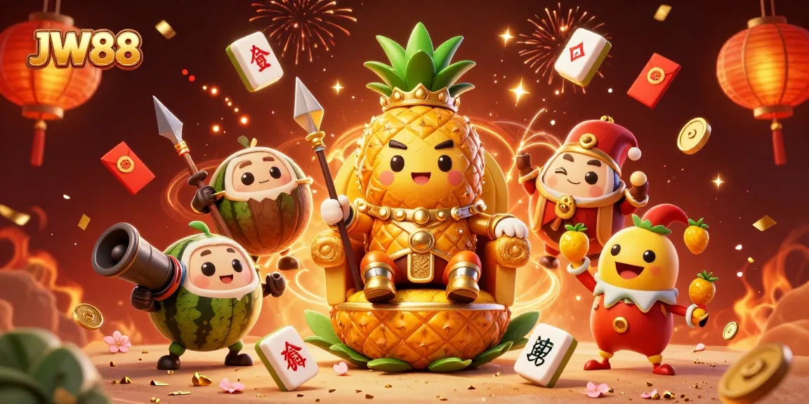 Experience exciting gameplay at JW88 with vibrant characters in a festive casino scene.