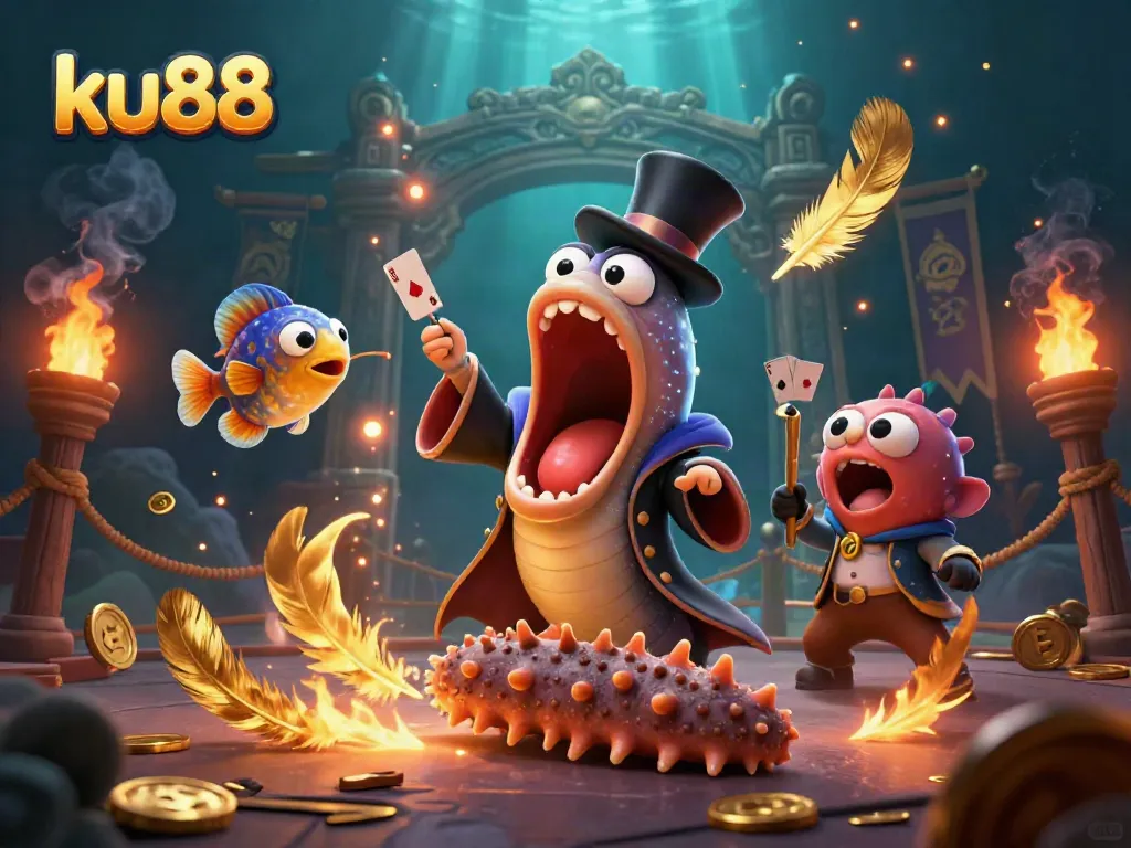 Engage with ku88's vibrant underwater casino magic featuring bioluminescent sea creatures.