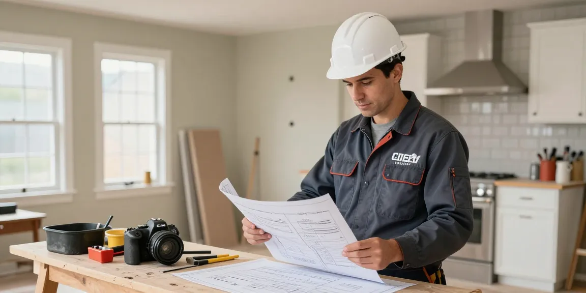 Dees Construction providing trusted local services with a professional contractor at work at a home renovation in Ottawa.