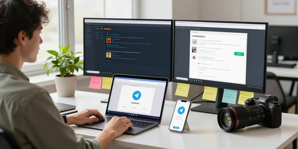 Enhance your Telegram Chinese experience with a modern workspace showing setup instructions for language packages.