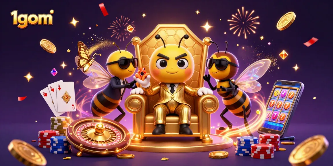 Experience the thrill of sports betting with 1gom's dynamic 3D scene featuring exciting gameplay elements.