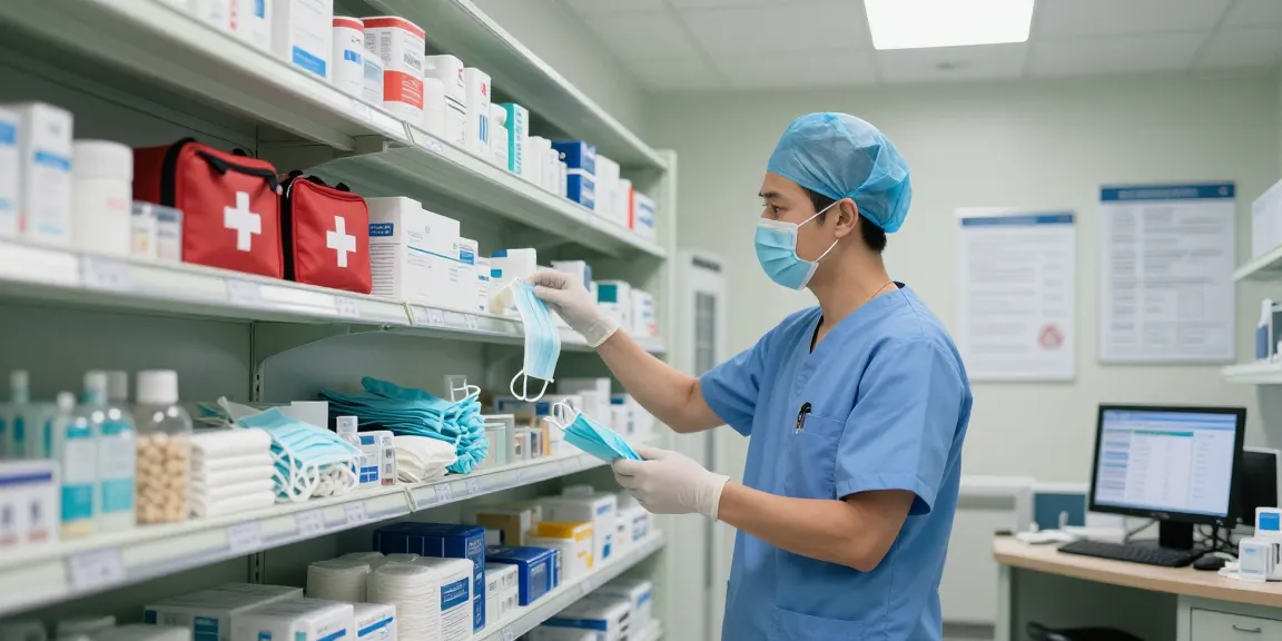 Medical Supplies inventory management in a professional healthcare setting