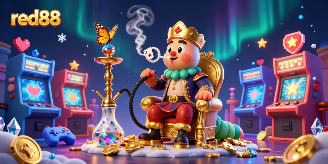 Experience red88 magic through vibrant casino games and a whimsical caterpillar theme.