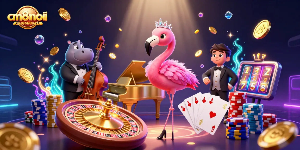 Experience thrilling gameplay at cm88mobi with vibrant characters, dynamic casino elements, and exciting slot action.