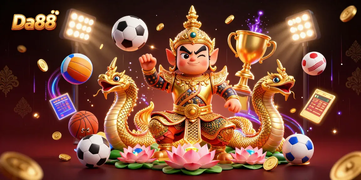Experience exhilarating gameplay at Da88 with vibrant characters and dynamic sports betting elements.