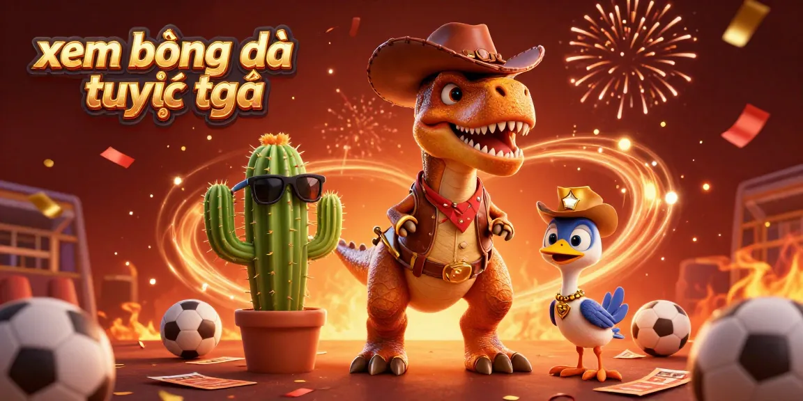 Stream live football matches at xem bóng đá trực tiếp with vibrant characters and immersive gambling elements.