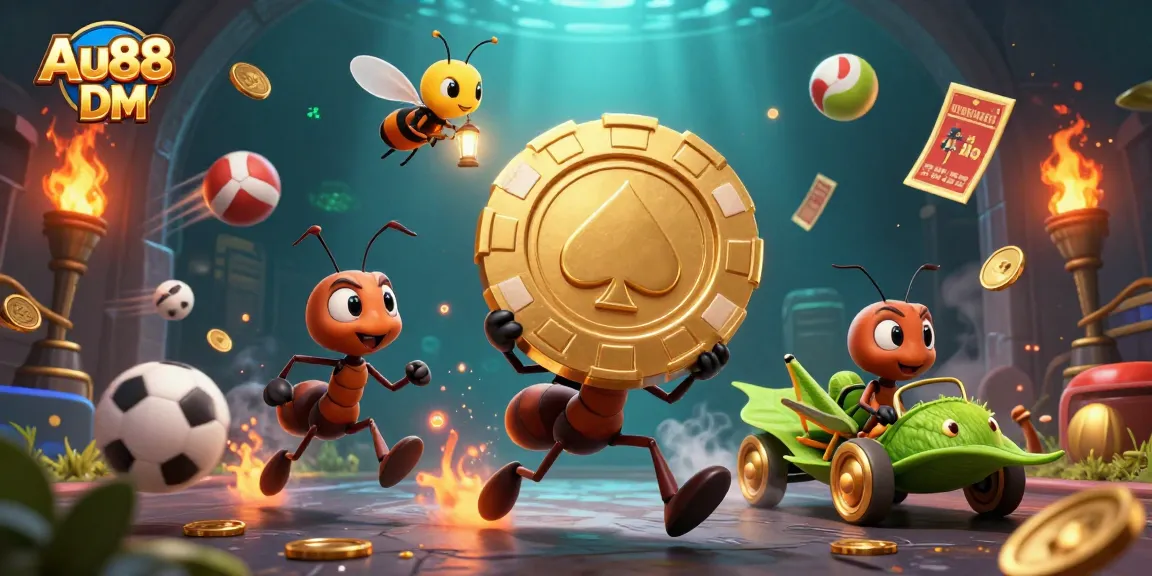 Experience thrilling gameplay and bonuses at Au88 DM with vibrant casino elements.