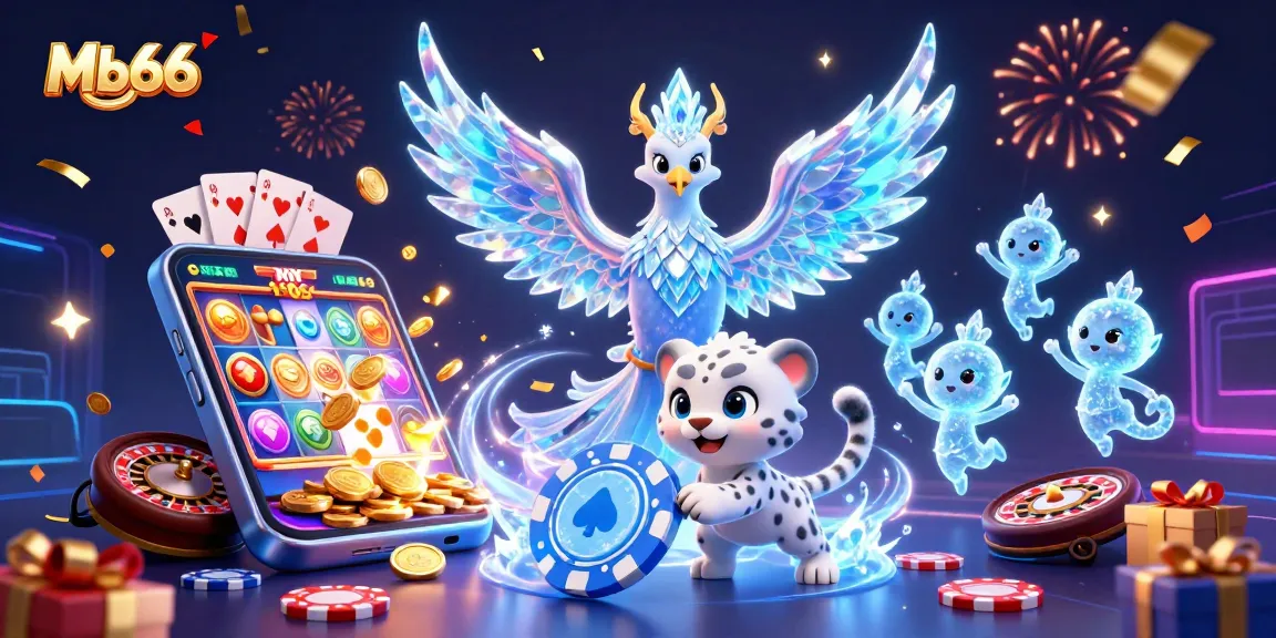 Experience the thrill of Mb66 casino with vibrant characters and engaging game elements in an exciting setting.