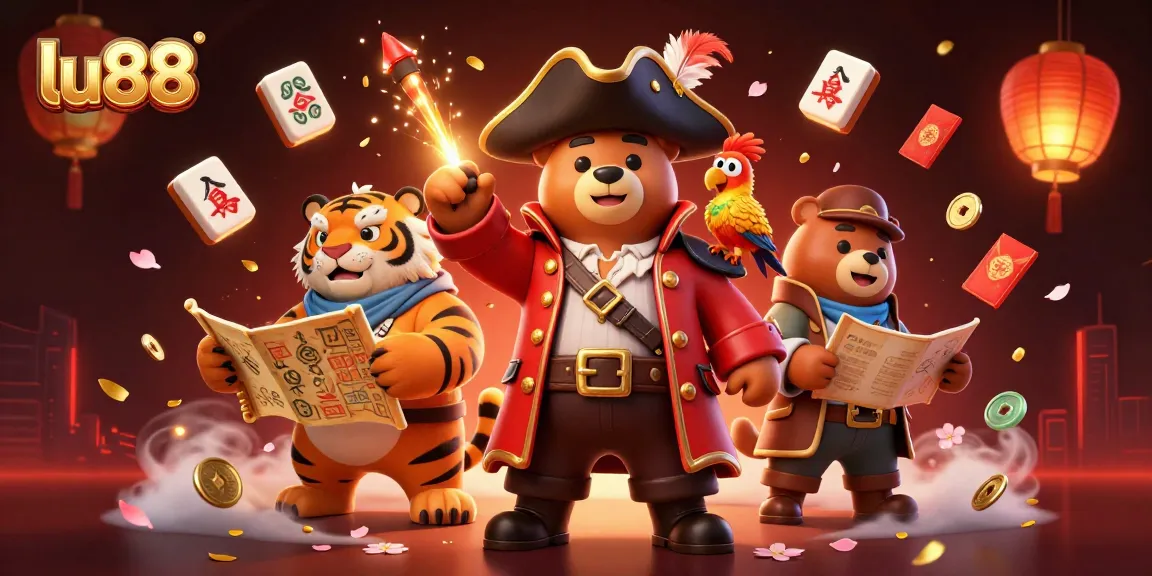 Experience thrilling gameplay at lu88 with animated pirate adventure elements in a colorful casino scene.