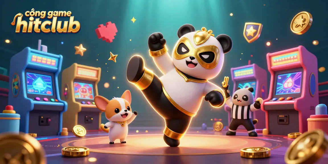 Experience the excitement of the cổng game hitclub with vibrant 3D cartoon characters and engaging game elements.