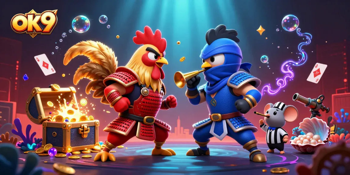 Engage with exciting games at ok9's online casino featuring dynamic rooster showdown.