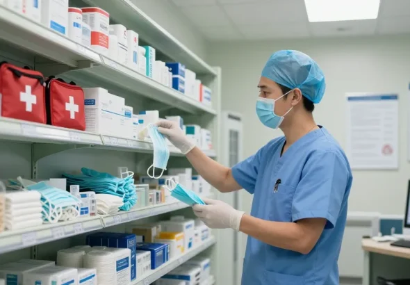Medical Supplies inventory management in a professional healthcare setting